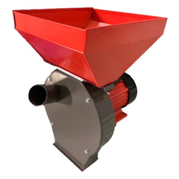 MOARA cereale cu ciocanele, motor 4KW Cuva mare.