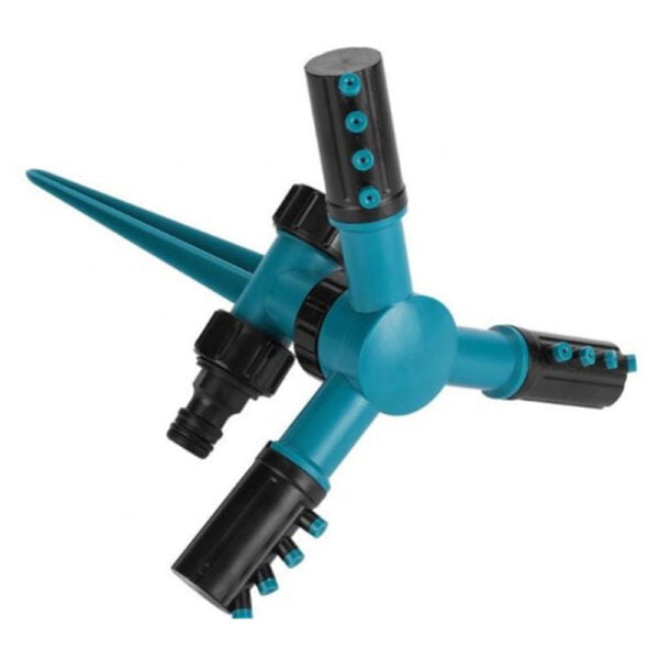 Aspersor rotativ cu 3 brate, mufa rapida si continuare de 3/4