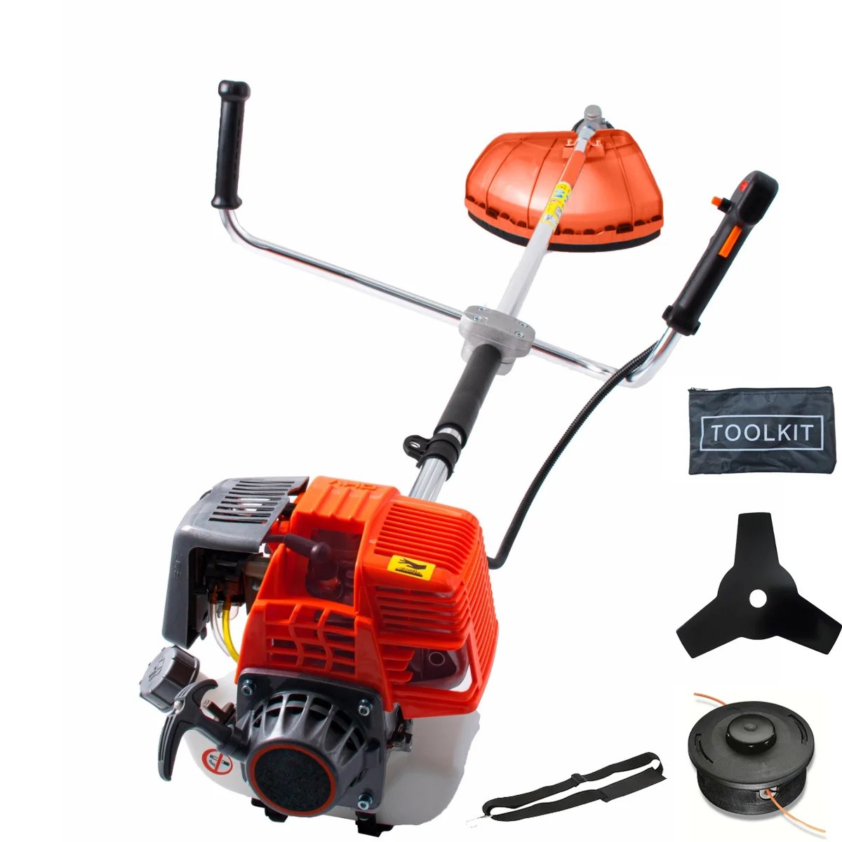 Motocoasa X-Force motor 4 timpi, Cu baie de u 9500RPM. Portocalie