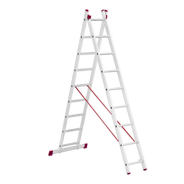 Scara aluminiu, tip A, 2x12 trepte