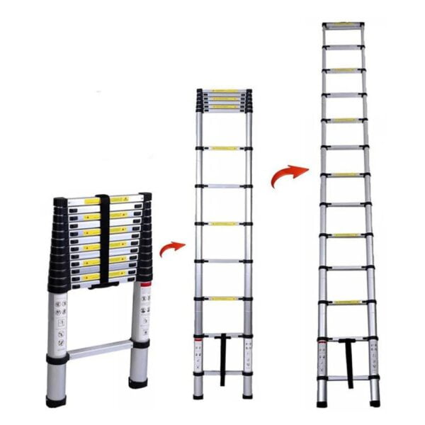 Scara telescopica, aluminiu, 4.1 metri