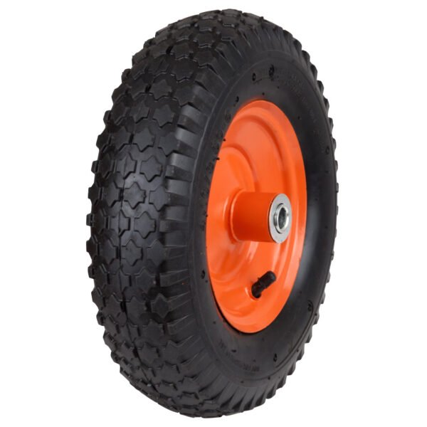 Roata cu camera cu bucsa metalica, 350-8, ax 16mm