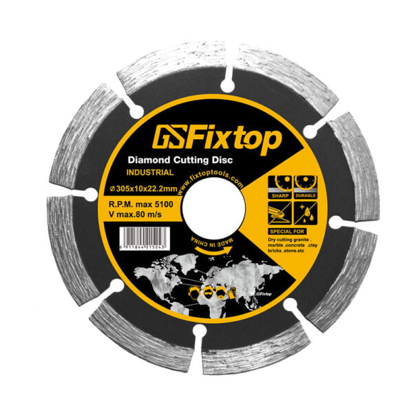 Disc diamantat intrerupt, Fixtop, 230*7,5*2,7*1,8*22,23