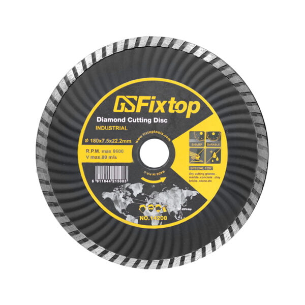 Disc diamantat turbo, Fixtop, 180*7,5*2,8*1,4*22,23