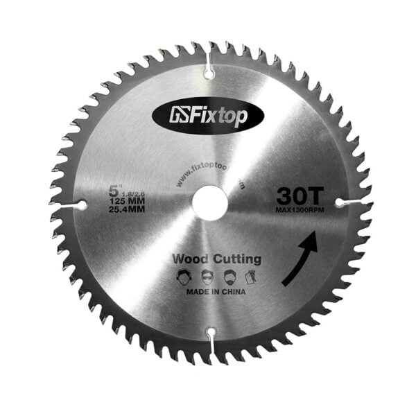 Disc vidia lemn, Fixtop, 30T*125*22.23MM, cu saibe