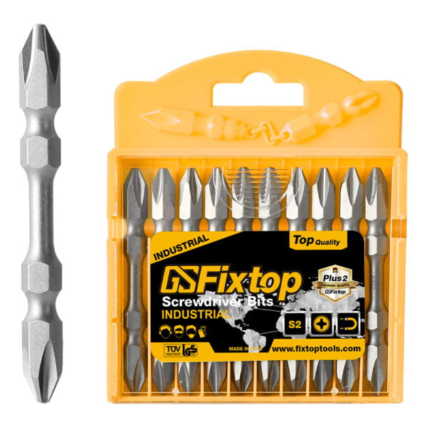 Set capuri surubelnita pentru bormasina, Fixtop, 65*PH2 65*PH2