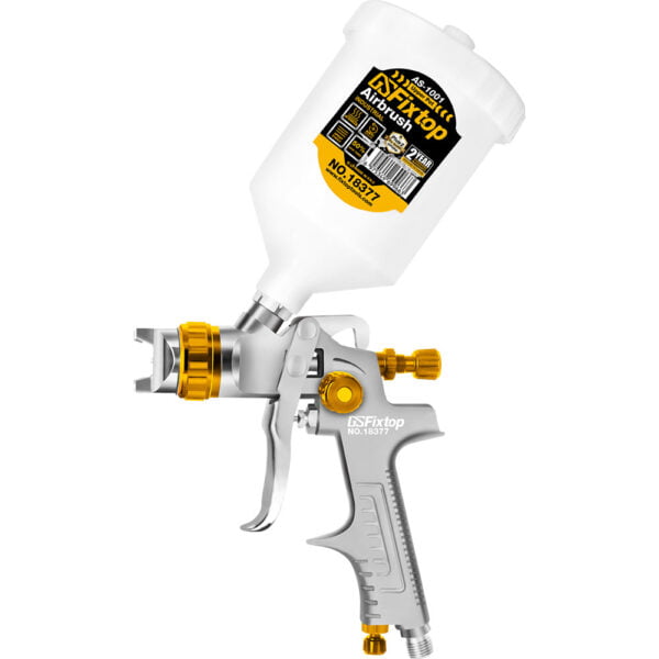 Pistol de vopsit pneumatic, Fixtop, rezervor sus, plastic
