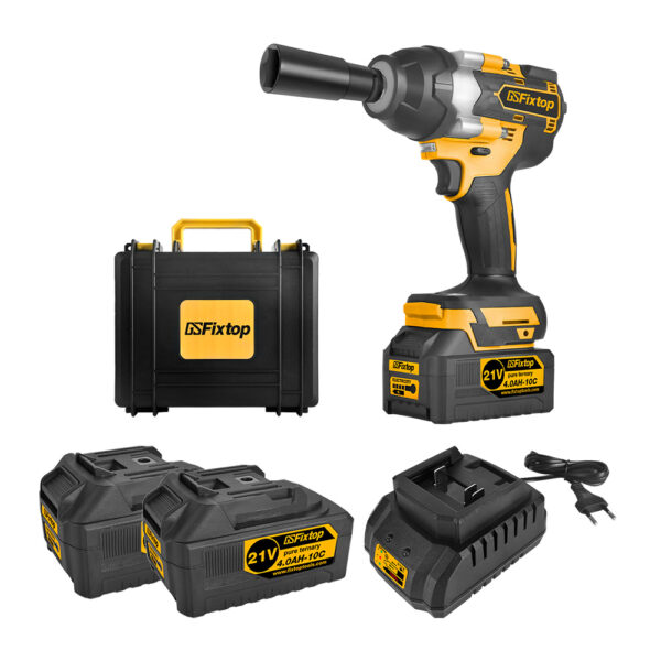 Bormasina de impact, Fixtop, motor fara perie, baterie cu litiu, 21V