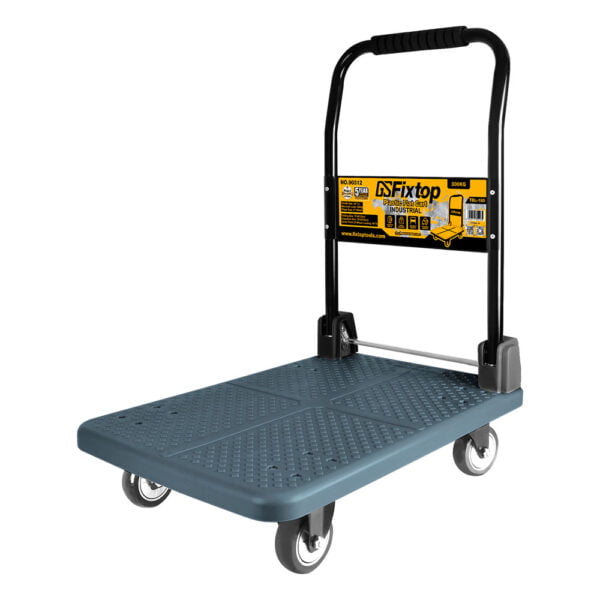 Carucior cu paltforma de plastic, maner metalic, Fixtop, TDL-180, 300kg