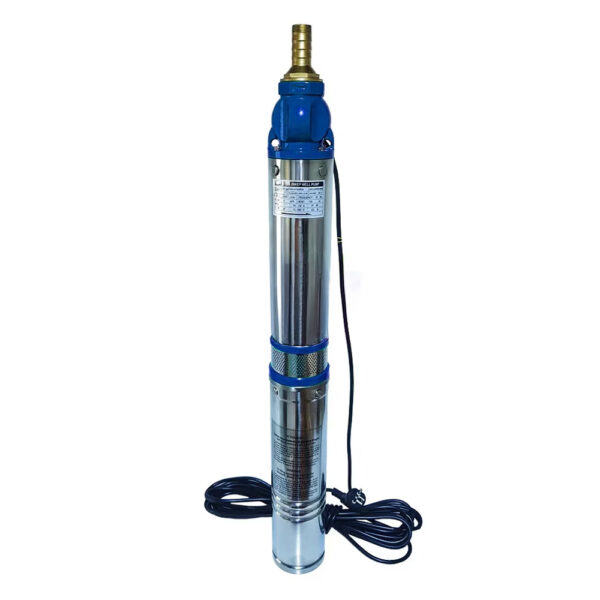 POMPA SUBMERSIBILA, CU 8 PALETI, CAP ALBASTRU, 1.5KW, H-MAX 120M, CAPACITATE 7m3/h, 30M CABLU