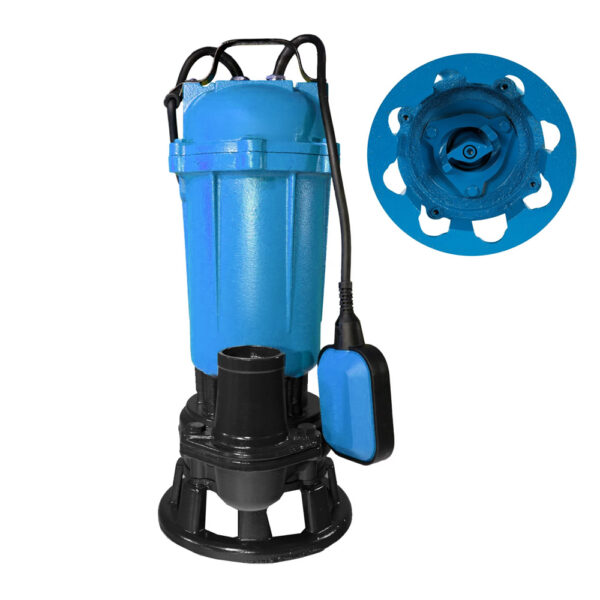 POMPA APA MURDARA CU TOCĂTOR CENTRIFUGAL, CU PLUTITOR, H-MAX 10M, 180L/min, 750W, CABLU 8M