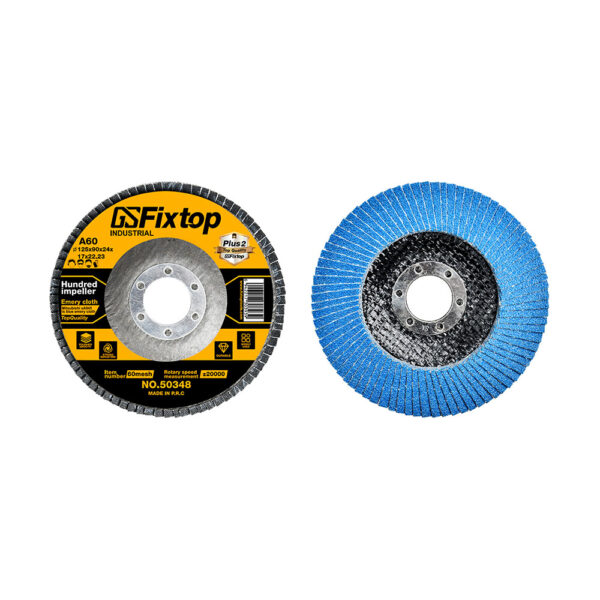 Disc lamelar 125 mm, P80, Fixtop